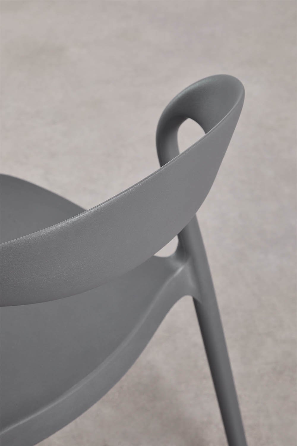 Stapelbare eetkamerstoelen set van 2 in polypropyleen Brenza, galerij beeld 5