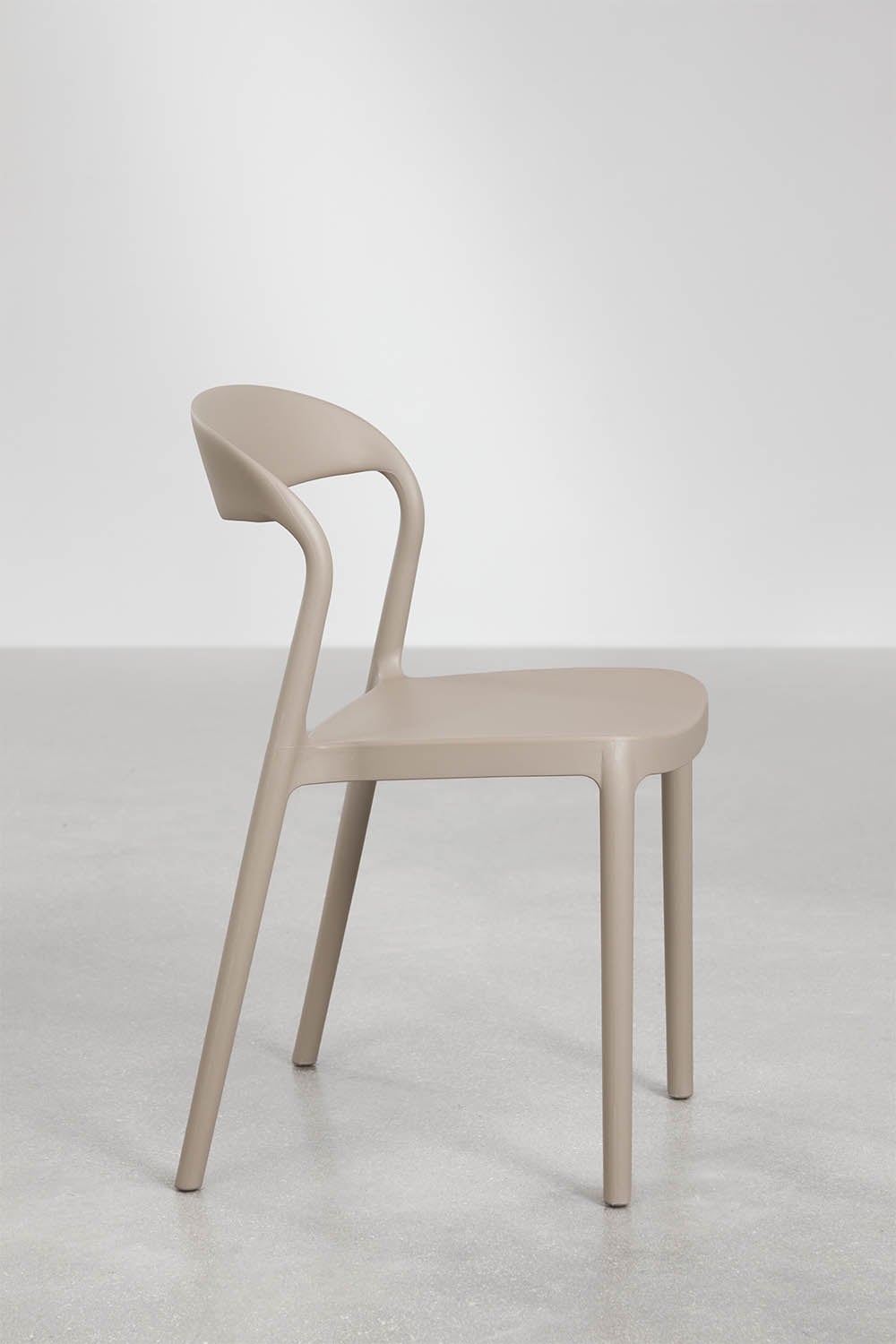 Stapelbare eetkamerstoelen set van 2 in polypropyleen Brenza, galerij beeld 2