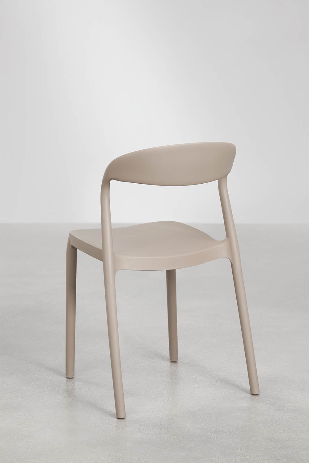 Stapelbare eetkamerstoelen set van 2 in polypropyleen Brenza, galerij beeld 3
