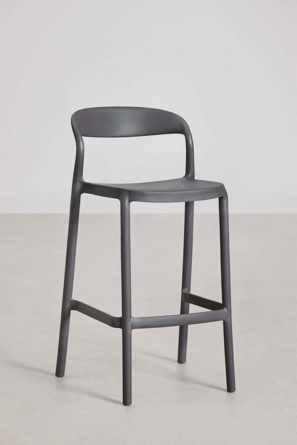 Set van 2 stapelbare hoge tuinkrukken van polypropyleen Brenza, galerij beeld 1