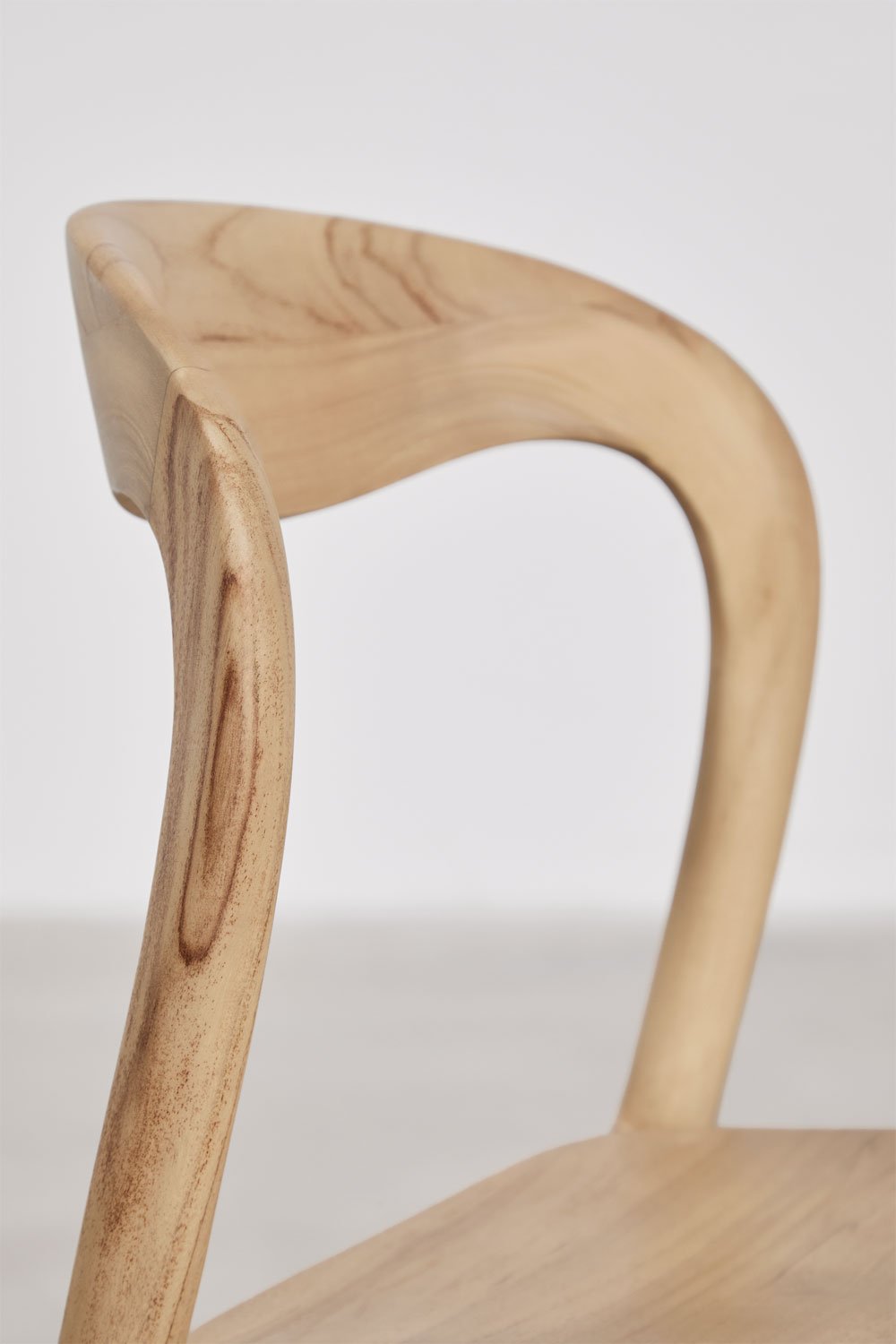 Set van 4 tuinstoelen van teakhout Varmus, galerij beeld 4