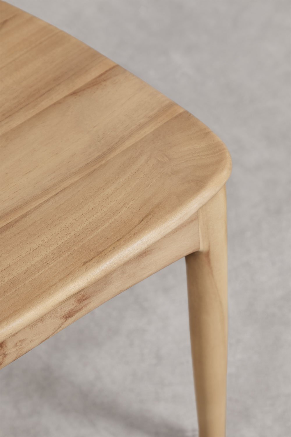 Set van 4 tuinstoelen van teakhout Varmus, galerij beeld 5