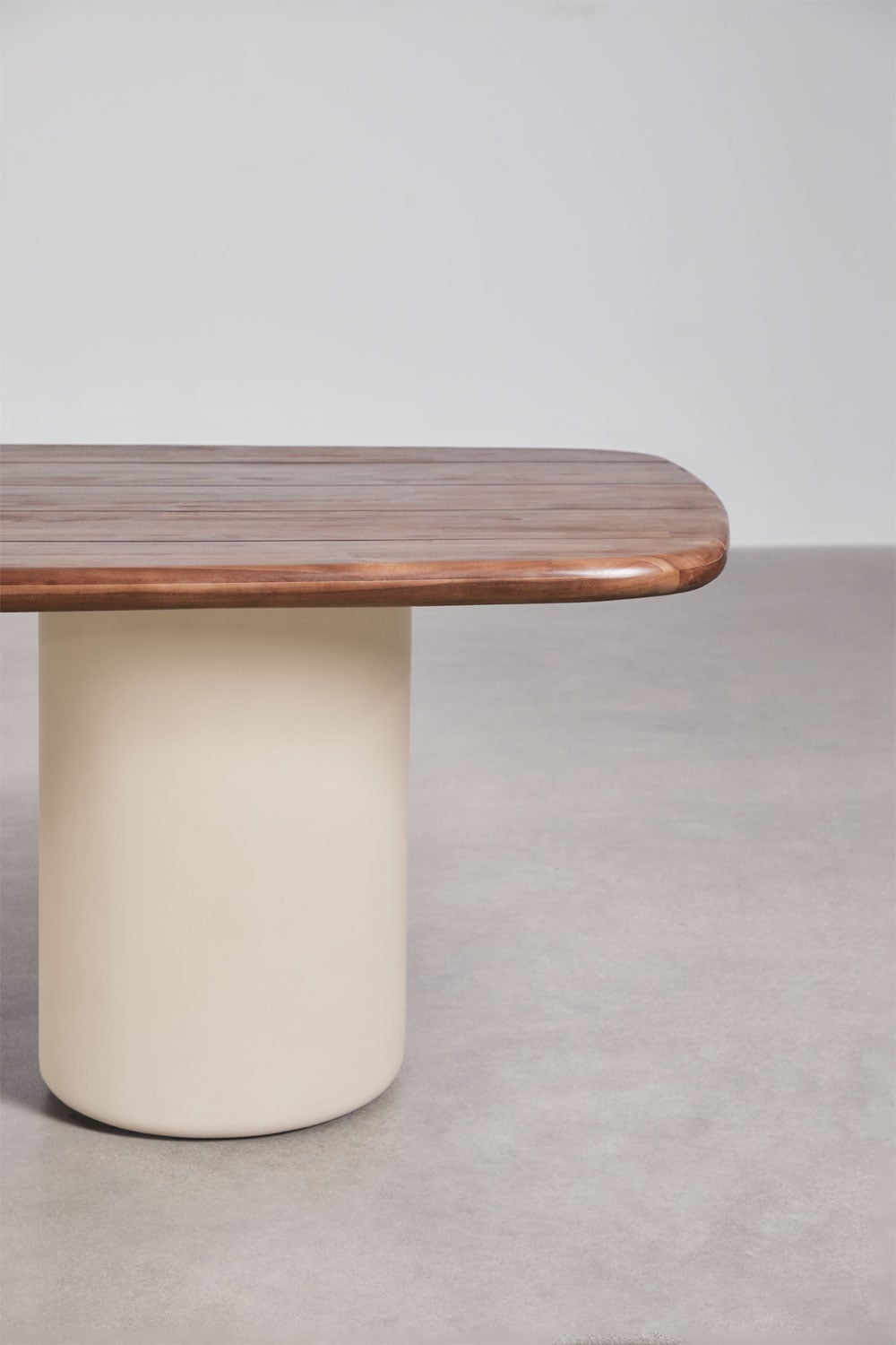 Rechthoekige tuin tafel 270x110 cm van acaciahout Bogota, galerij beeld 3