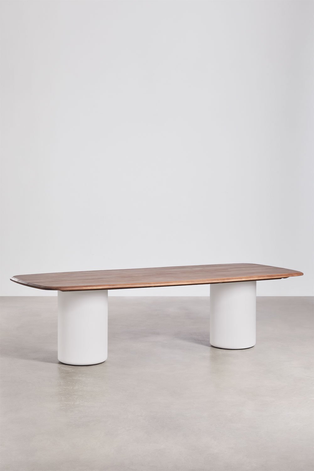 Rectangulaire eettafel 270x110 cm van acaciahout Leighton, galerij beeld 1