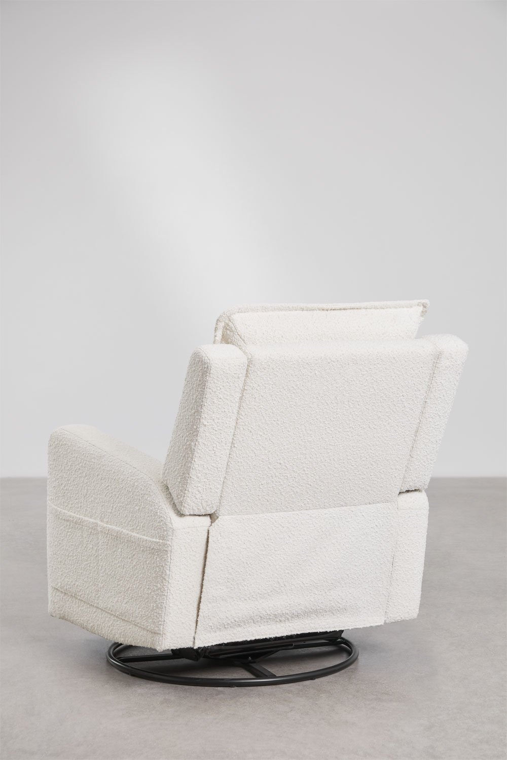 Set van 2 draaibare en verstelbare fauteuils in bouclé stof Nolon, galerij beeld 5