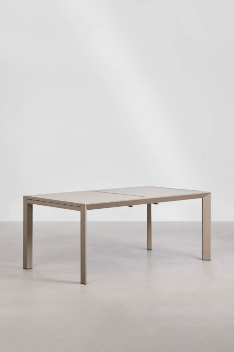 Rechthoekige uitschuifbare aluminium tuintafel Starmi 180-240x100 cm