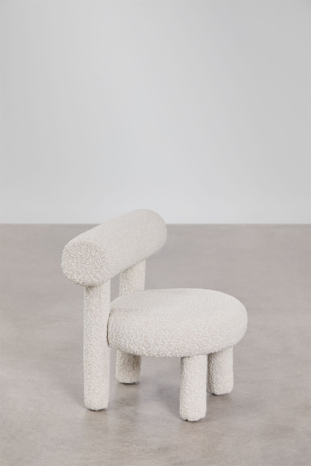 Pack van 2 stoelen in bouclé stof Gia Kids, galerij beeld 2