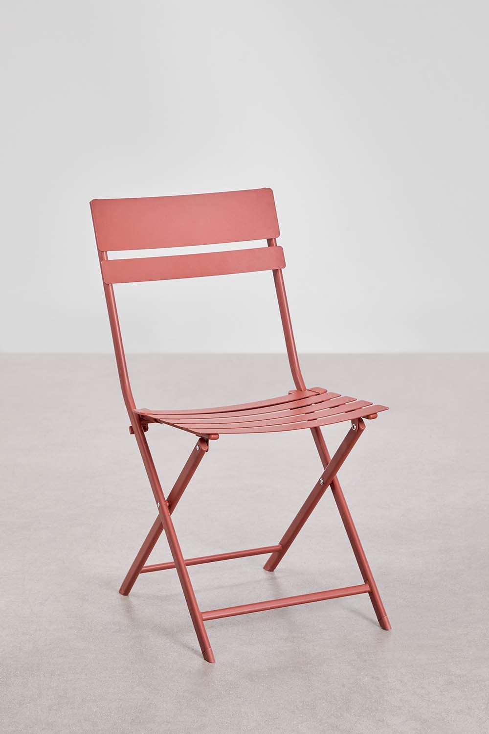 Set van 2 opvouwbare stalen eetkamerstoelen Tamarit, galerij beeld 2