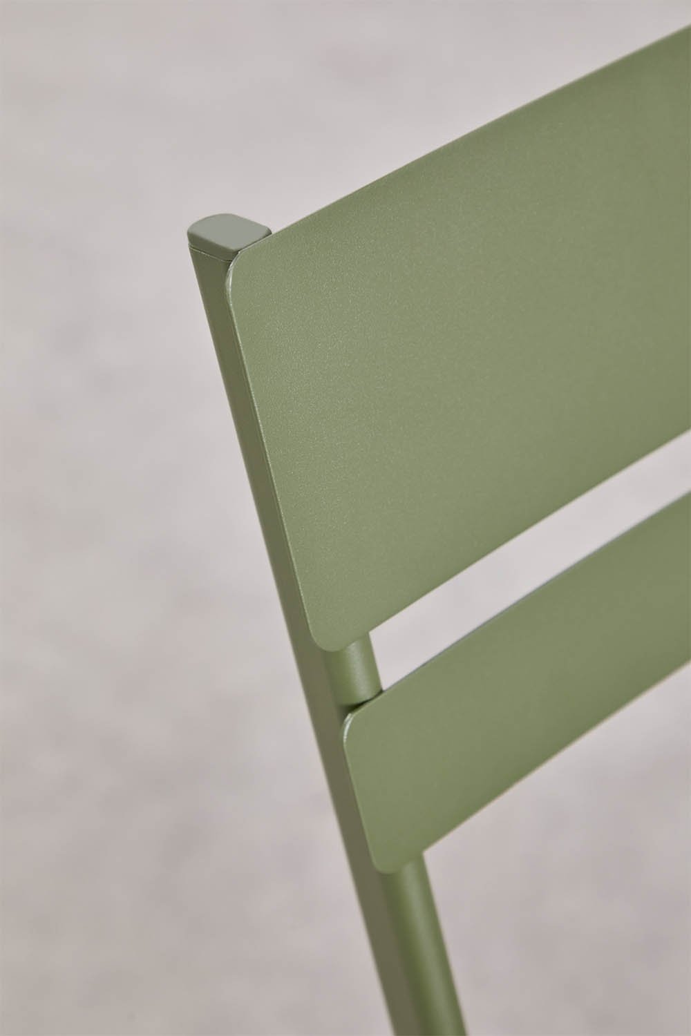 Set van een opvouwbare vierkante tafel 60x60 cm en 2 eetkamerstoelen van staal Tamarit, galerij beeld 9