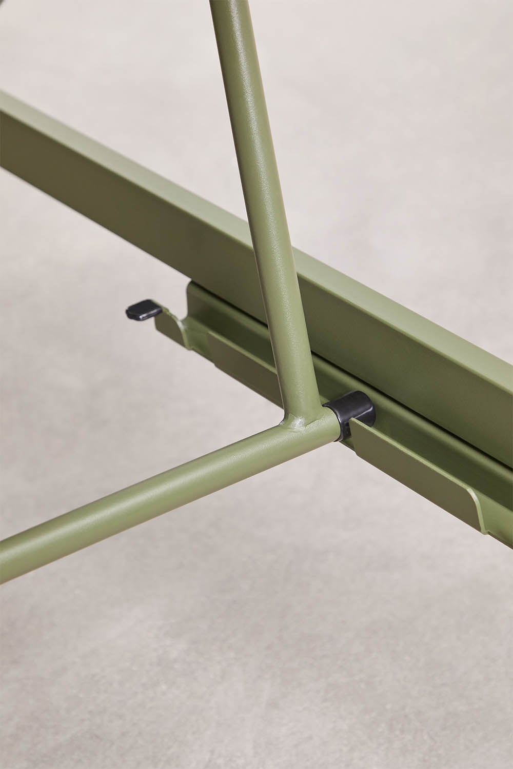 Set van 2 verstelbare ligstoelen en bijzettafel van staal Marietta, galerij beeld 10