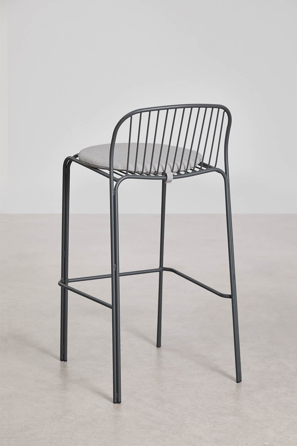 Anerina hoge kruk van staal, galerij beeld 3