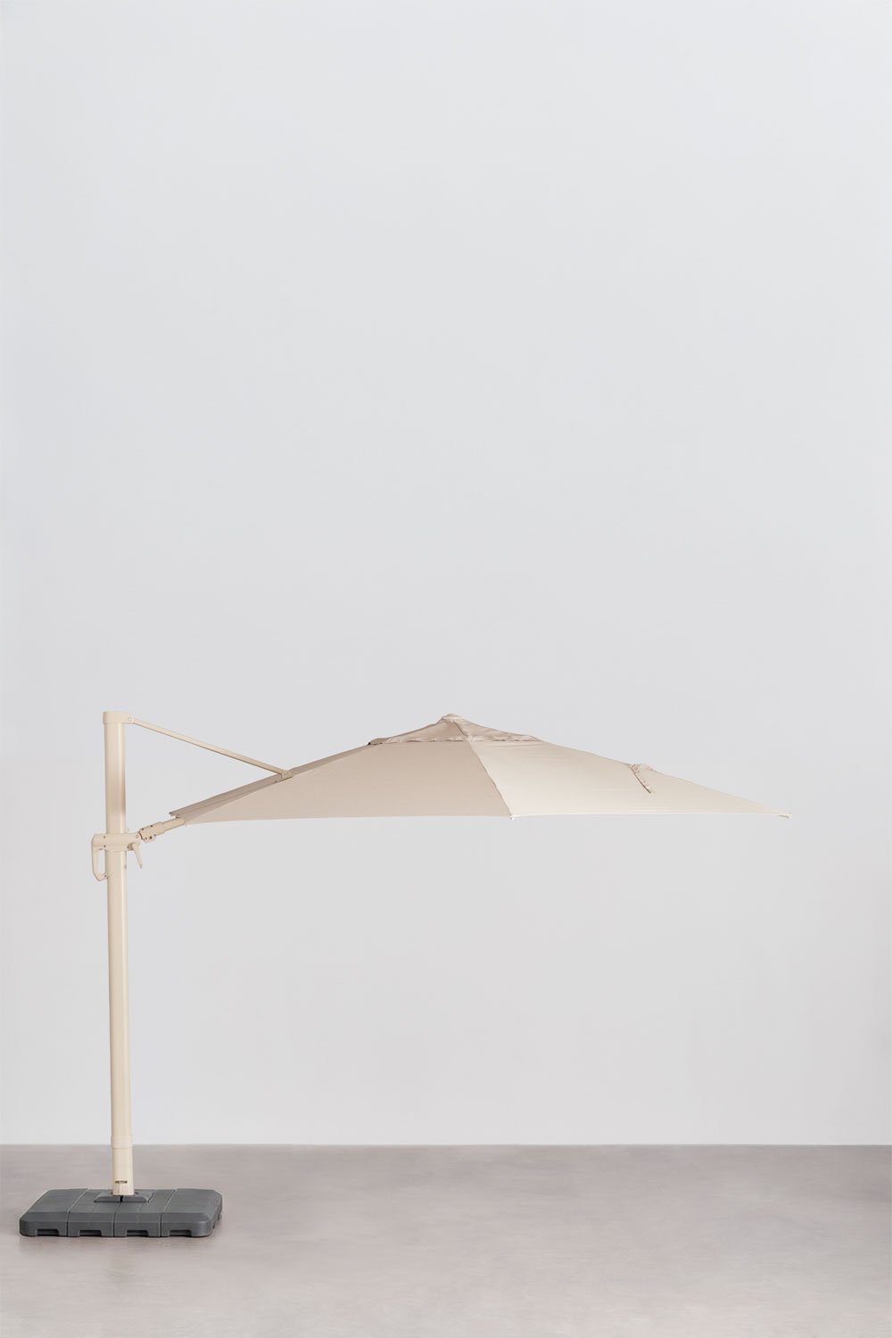 Vulbare vierkante parasolvoet 100x100 cm Pietra, galerij beeld 7