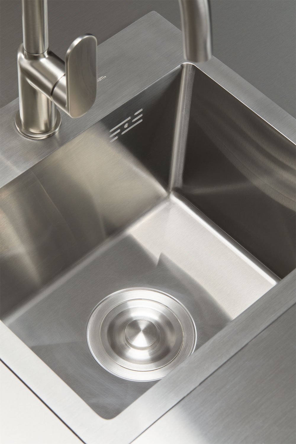 Modulaire buitenkeuken van 2 delen met spoelbak en opbergruimte van staal Rivana, galerij beeld 4