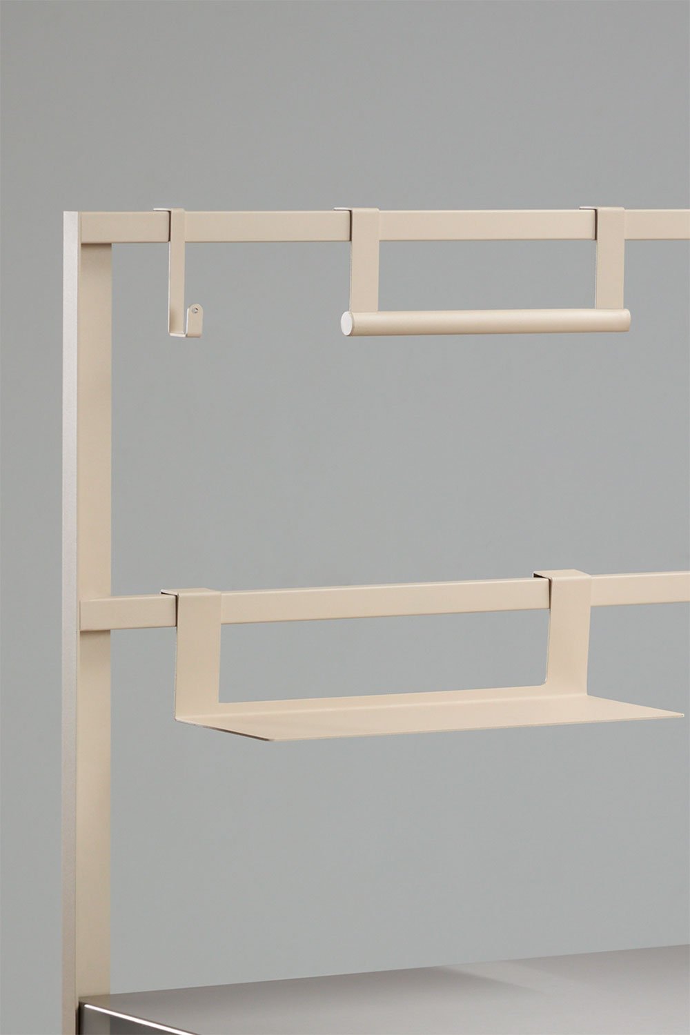 Modulaire buitenhoekkeuken van 6 delen met gootsteen, opbergruimte en houtskoolbarbecue van Rivana-staal, galerij beeld 6