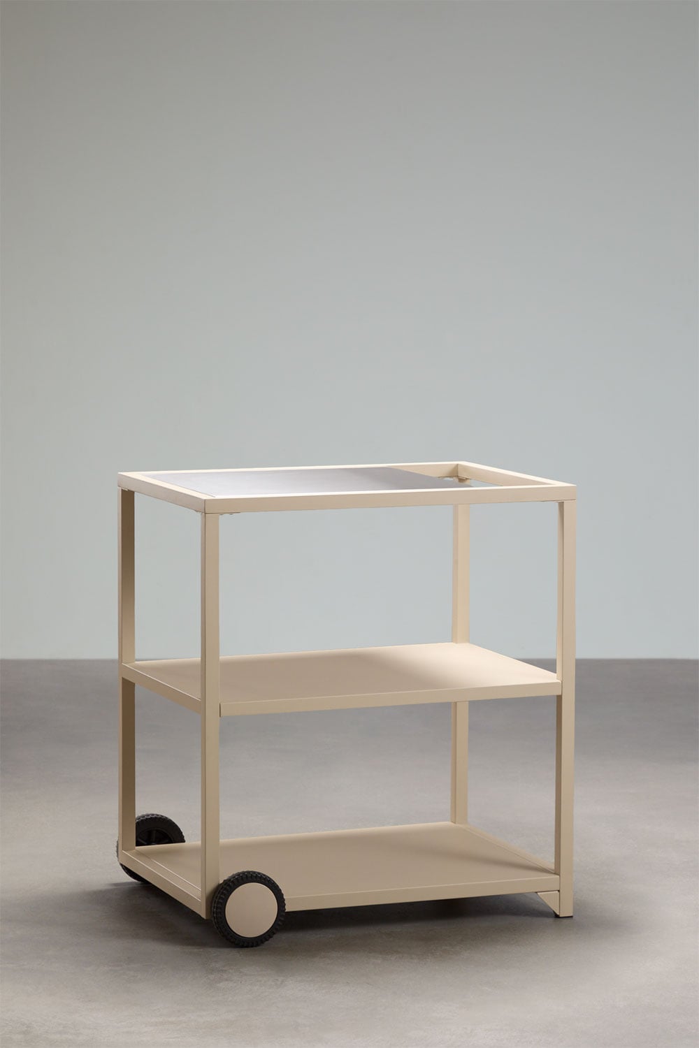 Modulaire buitenhoekkeuken van 6 delen met gootsteen, opbergruimte en houtskoolbarbecue van Rivana-staal, galerij beeld 3