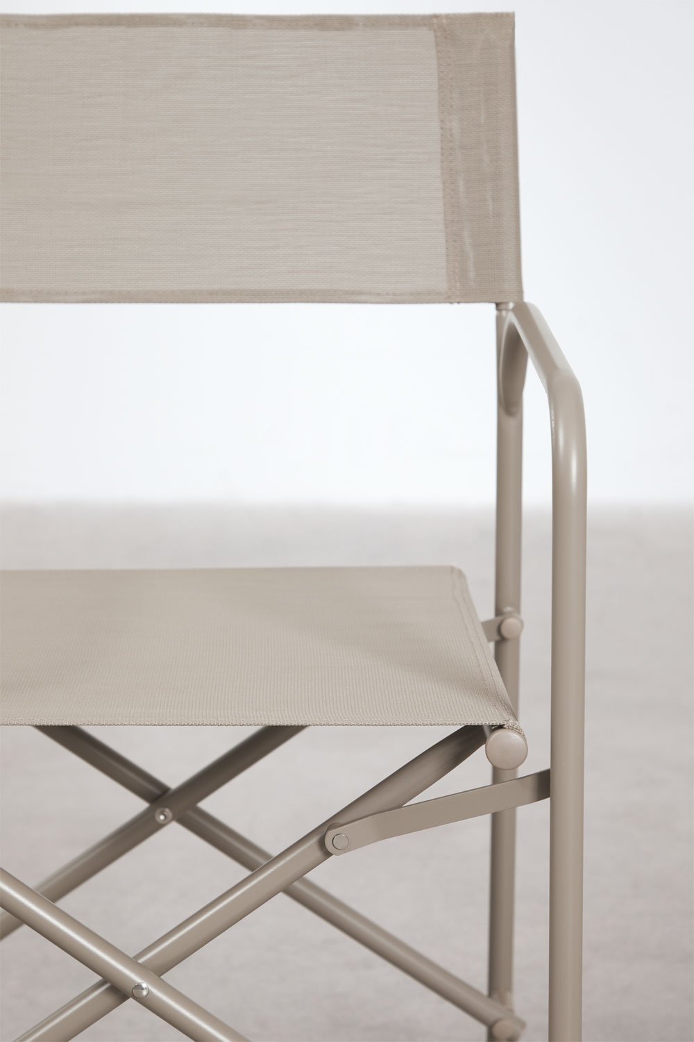 Set van 2 opvouwbare regisseursstoelen van staal Melida, galerij beeld 4