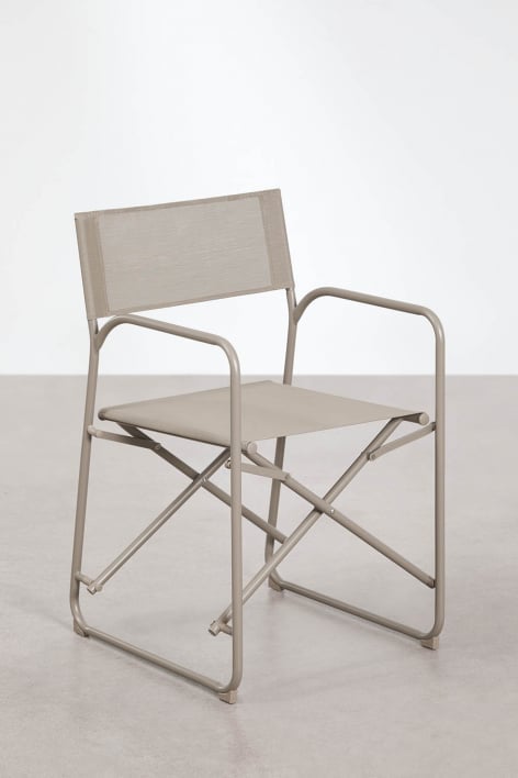 Set van 4 inklapbare regisseursstoelen van staal Melida