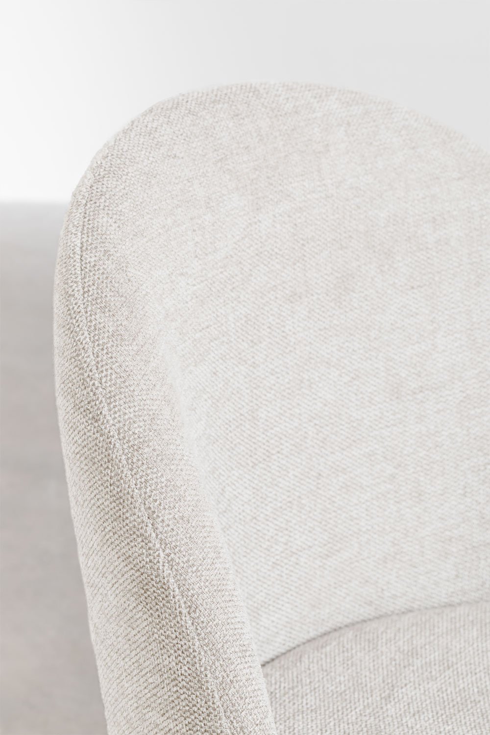 Kana gestoffeerde eetkamerstoelen van staal, set van 2, galerij beeld 4