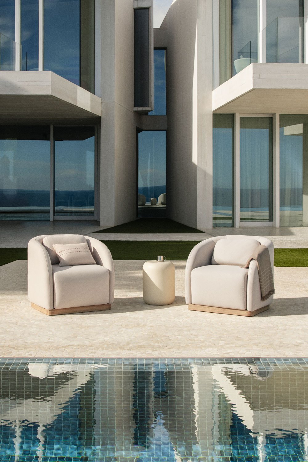 Set van 2 tuinstoelen van acaciahout Verona, galerij beeld 1