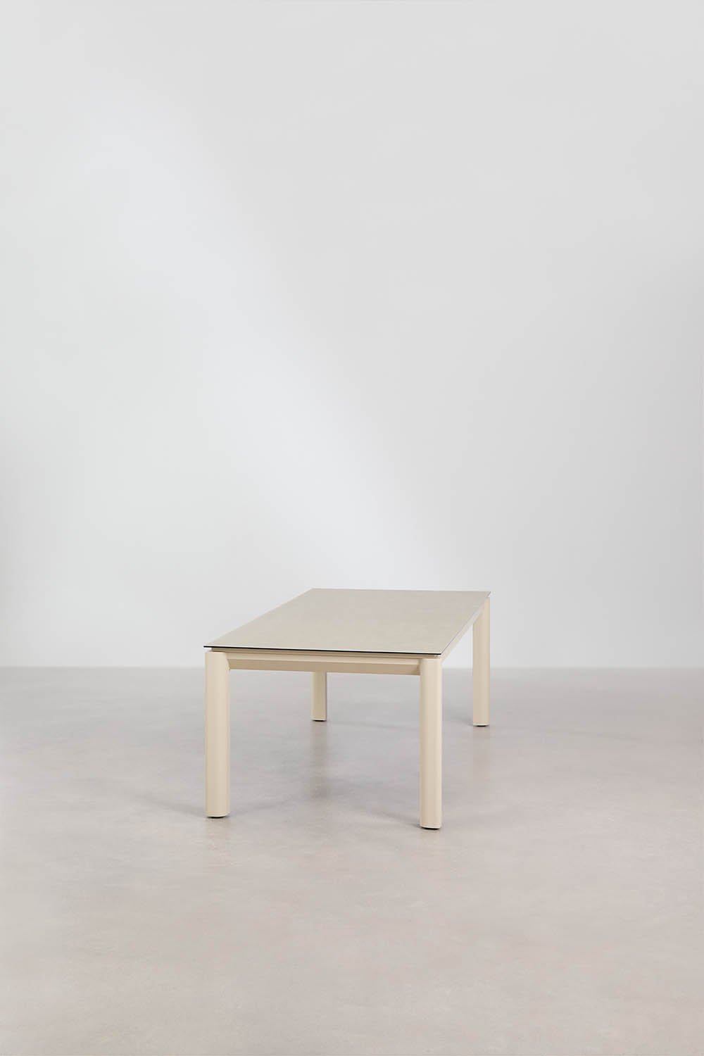 Uitbreidbare rechthoekige tuintafel van keramisch glas Sylvara, galerij beeld 2