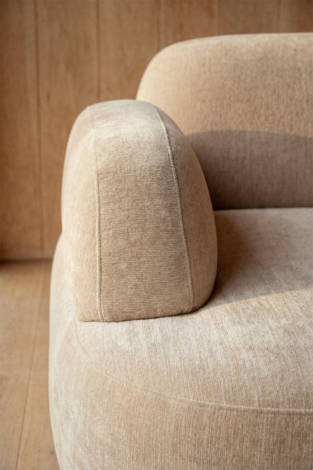 Rechte 3-delige modulaire chaise longue bank met beklede hoekmodule Giorgia, galerij beeld 2