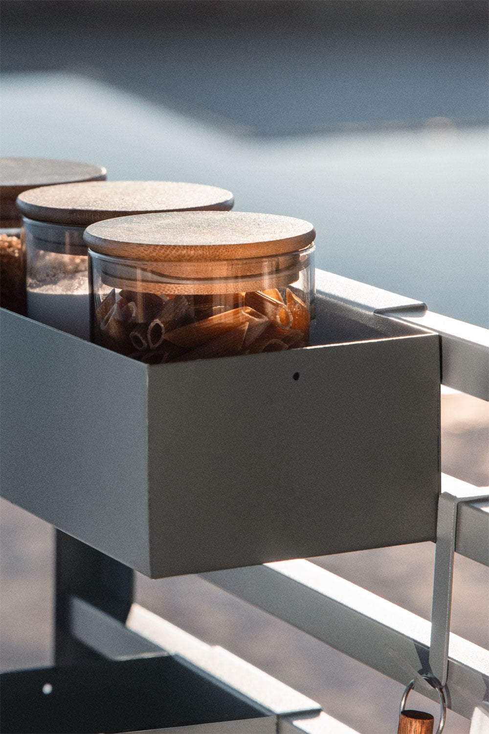 Modulaire buitenkeuken opbergmand van staal Savona, galerij beeld 2