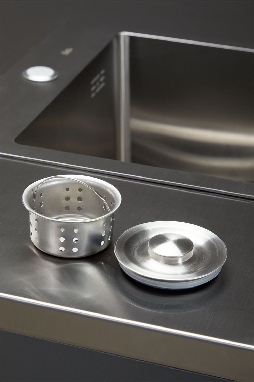 Opslagmodule met gootsteen voor modulaire buitenkeuken van staal Savona, galerij beeld 8