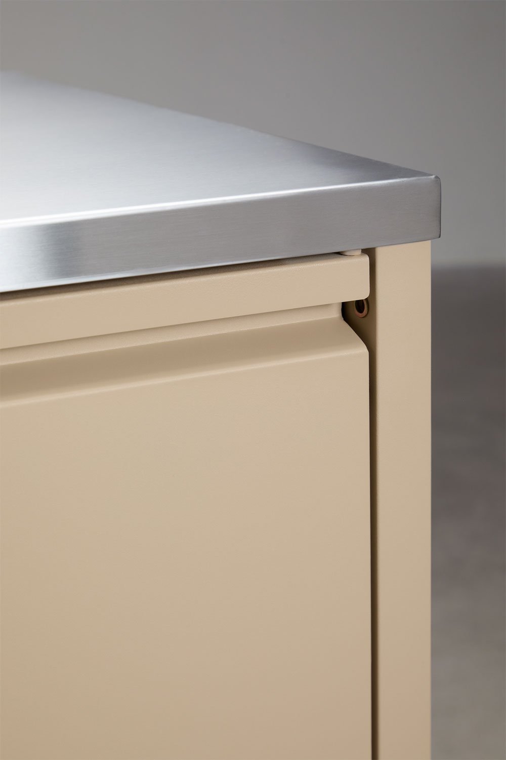 Opslagmodule met gootsteen voor modulaire buitenkeuken van staal Savona, galerij beeld 9