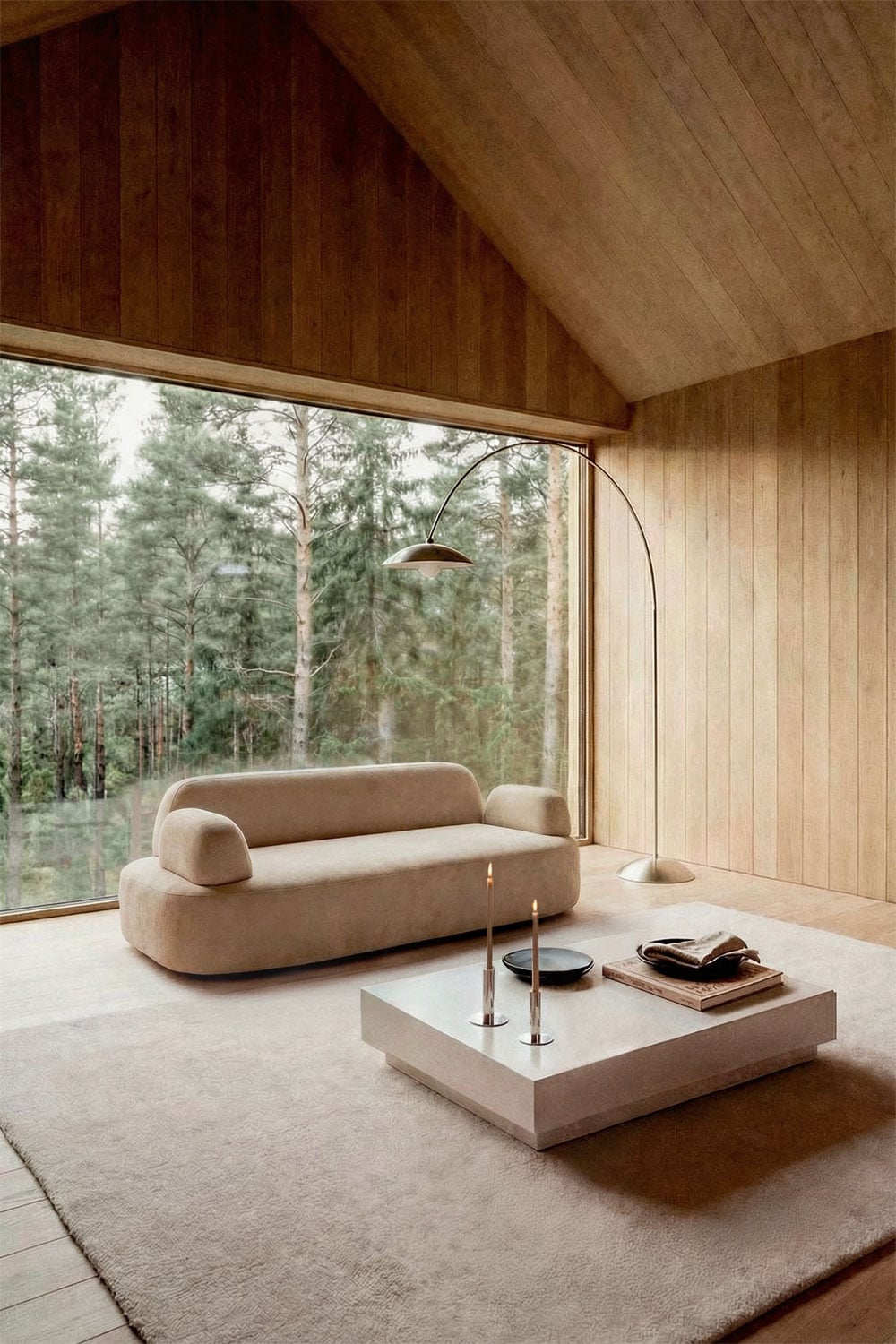 2-zits modulaire bank met gestoffeerde armleuning Giorgia, galerij beeld 1