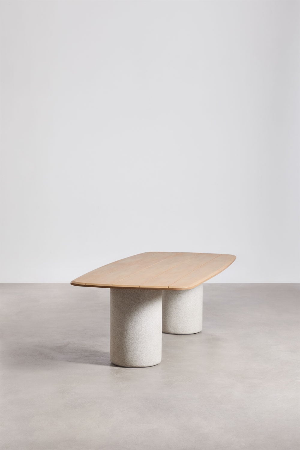 Rectangular tuintafel 270x110 cm van acaciahout Leighton, galerij beeld 2