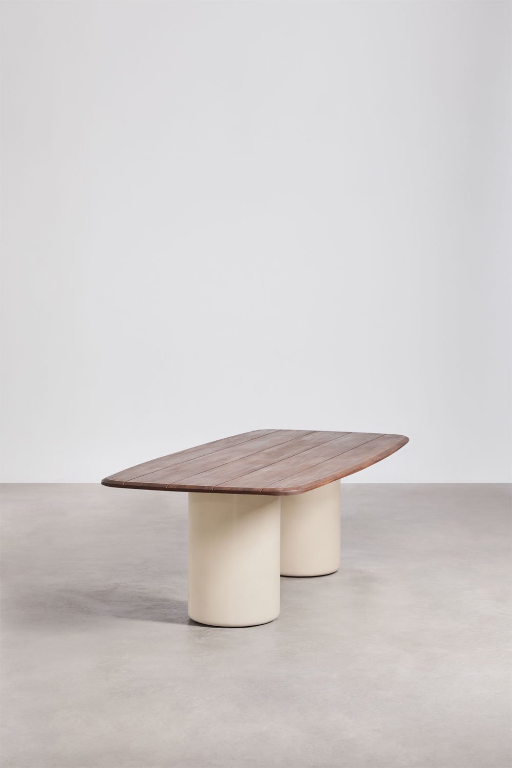 Rectangular tuintafel 270x110 cm van acaciahout Leighton, galerij beeld 4