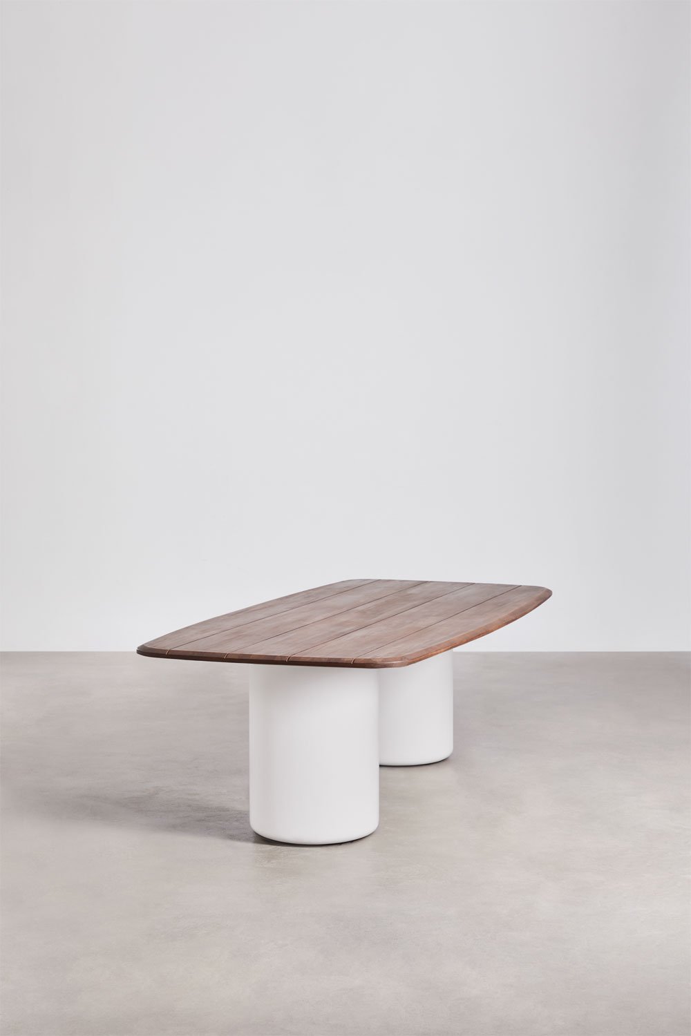 Rectangulaire eettafel 270x110 cm van acaciahout Leighton, galerij beeld 2