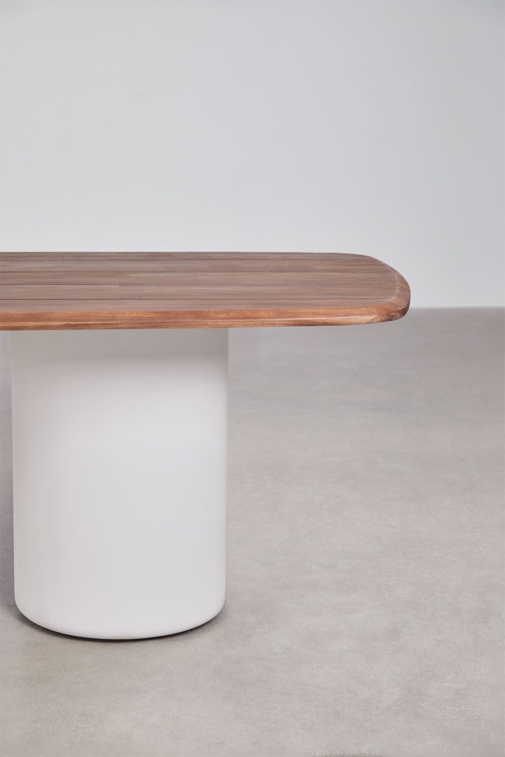 Rectangulaire eettafel 270x110 cm van acaciahout Leighton, galerij beeld 3