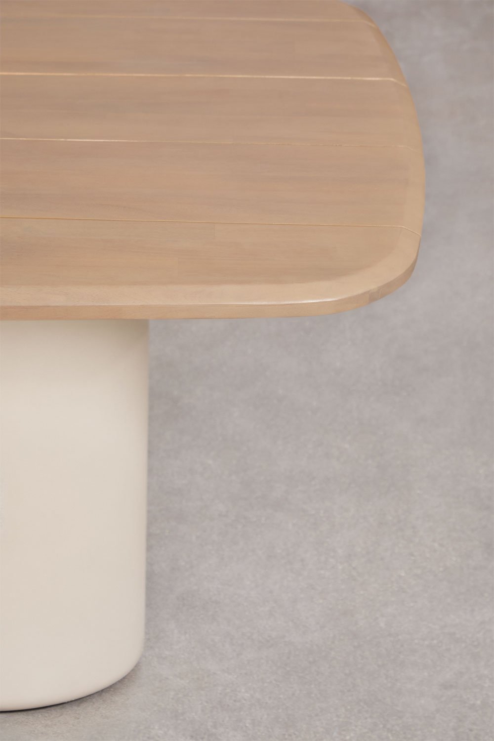 Rectangulaire eettafel 270x110 cm van acaciahout Leighton, galerij beeld 4