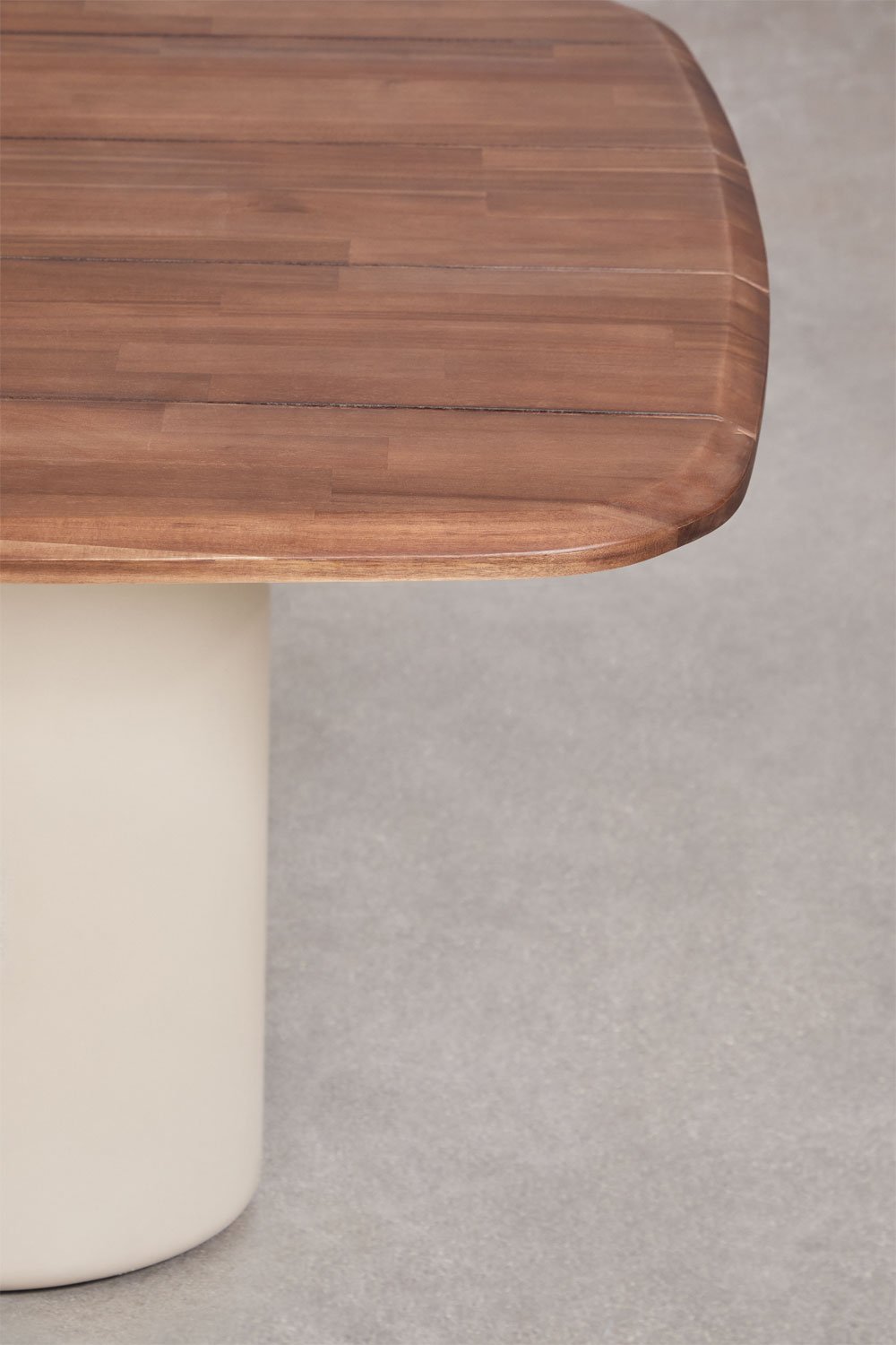 Rectangulaire eettafel 270x110 cm van acaciahout Leighton, galerij beeld 4