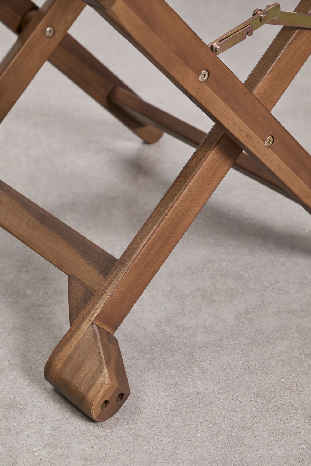 Set van 2 inklapbare regisseursstoelen voor in de tuin van acaciahout Ridley, galerij beeld 7