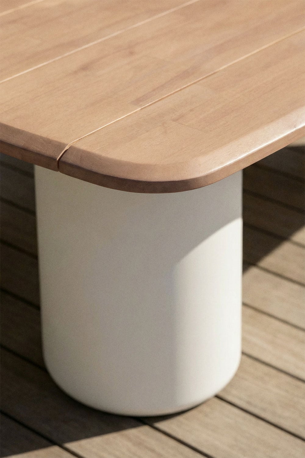 Rectangular tuintafel 270x110 cm van acaciahout Leighton, galerij beeld 2