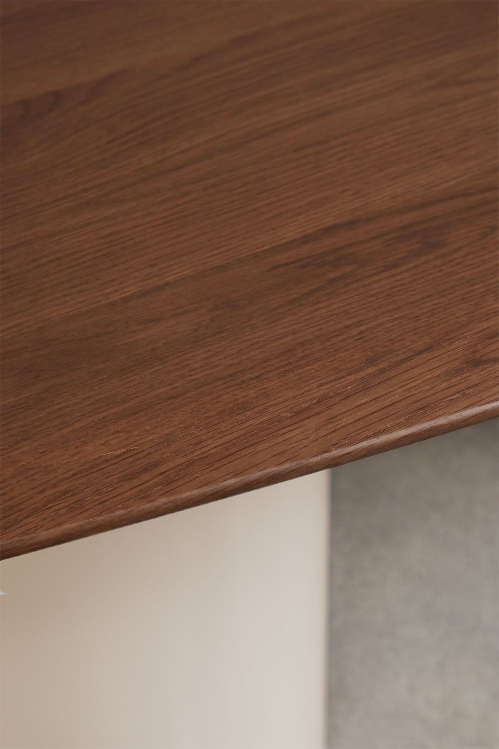 Ovale eettafel van MDF en cement Lysander, galerij beeld 4