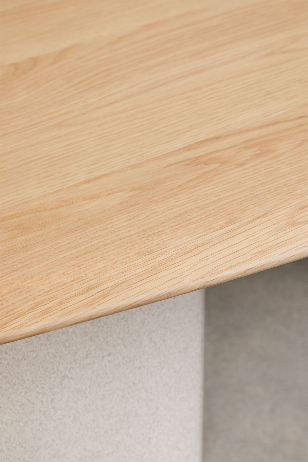 Ovale eettafel van MDF en cement Lysander, galerij beeld 4