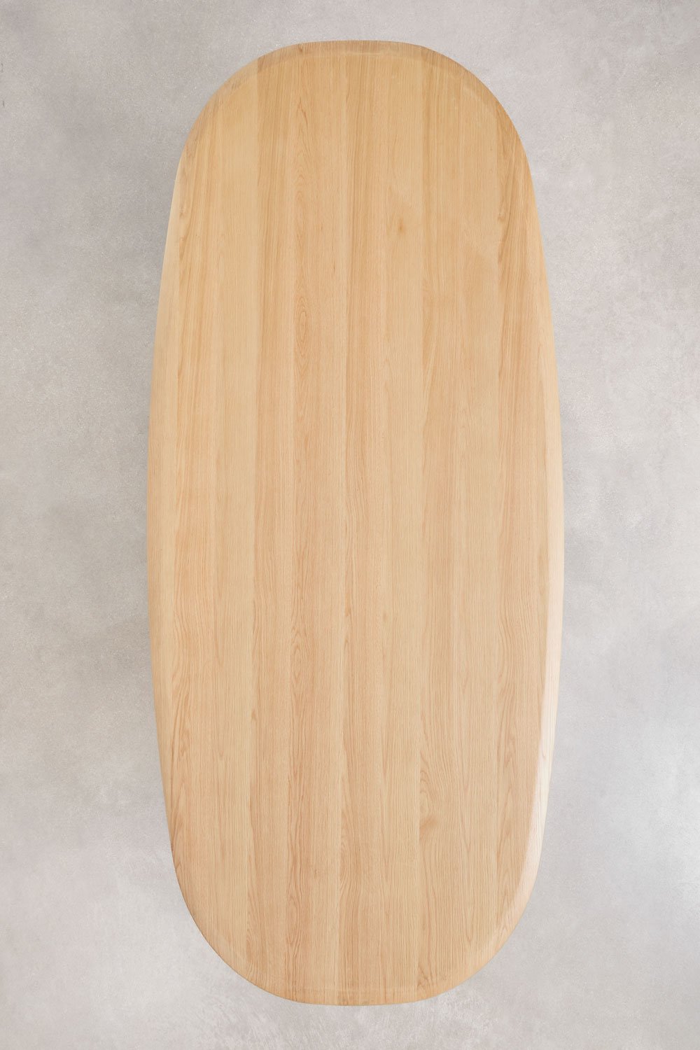 Ovale eettafel van MDF en cement Lysander, galerij beeld 5