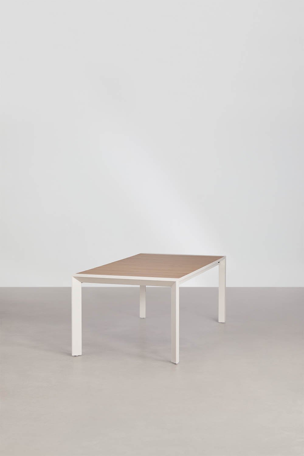 Rectangulaire uitschuifbare aluminium tuin tafel Amalfi 215-275x100 cm, galerij beeld 3