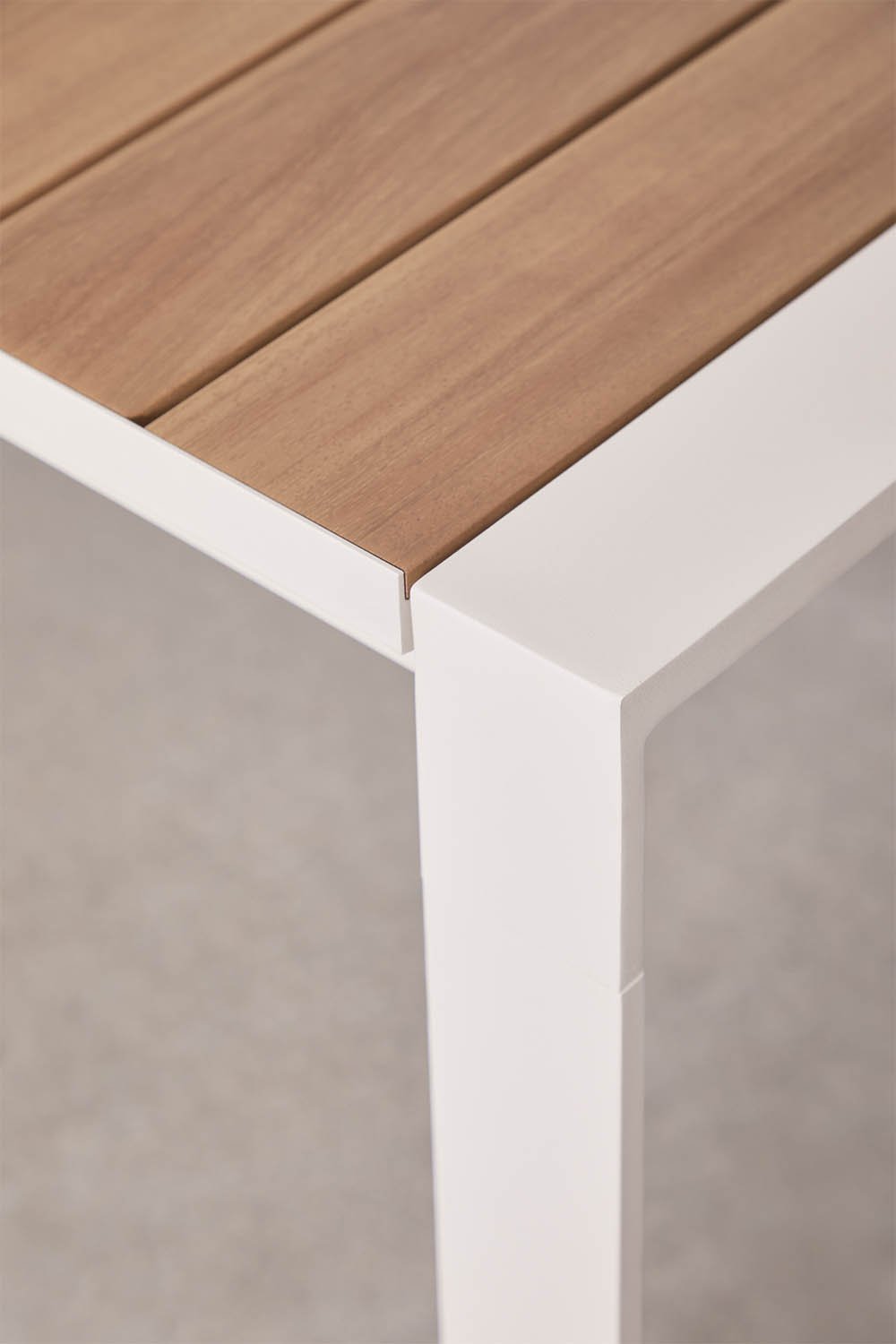 Rechthoekige uitschuifbare aluminium eettafel Amalfi 215-275x100 cm, galerij beeld 5