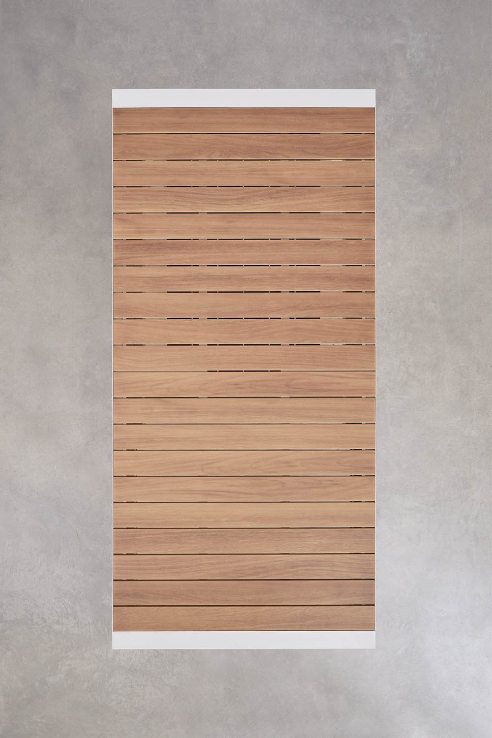 Rechthoekige uitschuifbare aluminium eettafel Amalfi 215-275x100 cm, galerij beeld 9