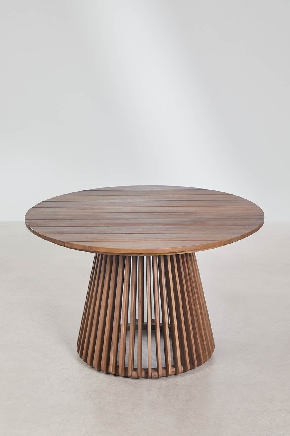 Ronde tuintafel Ø120 cm van acaciahout Mura, galerij beeld 1