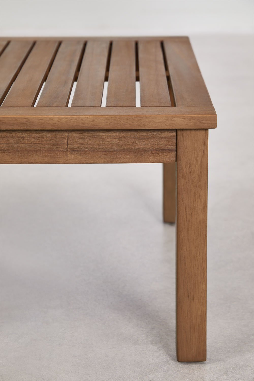 Branson vierkante salontafel 65x65 cm van acaciahout, galerij beeld 2