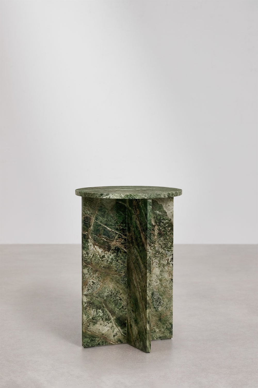 Ronde bijzettafel Ø35 cm in Mencia marmer, galerij beeld 3