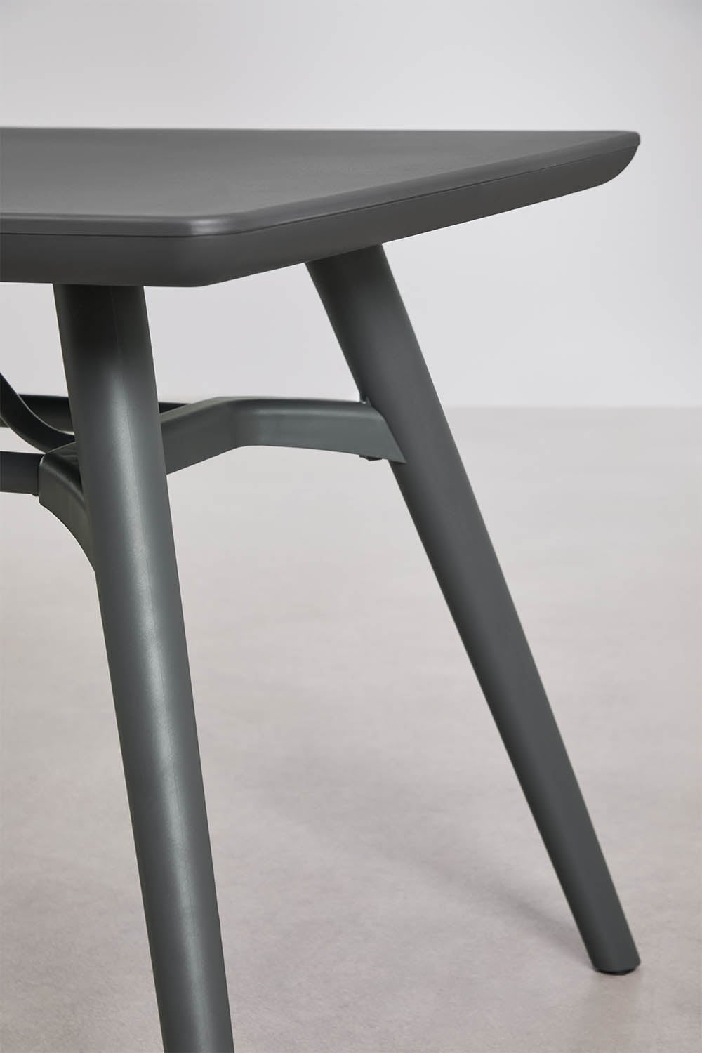 Rechthoekige tuintafelset 135x80 cm met 4 stoelen van polypropyleen Scand, galerij beeld 4