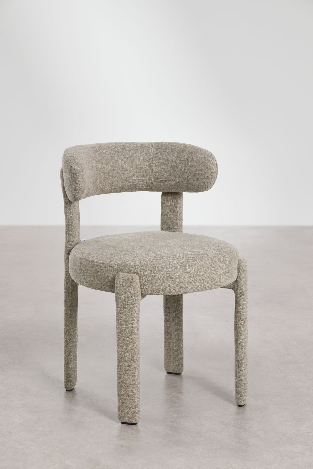 Set van 4 gestoffeerde eetkamerstoelen van ijzer Jolie, galerij beeld 3