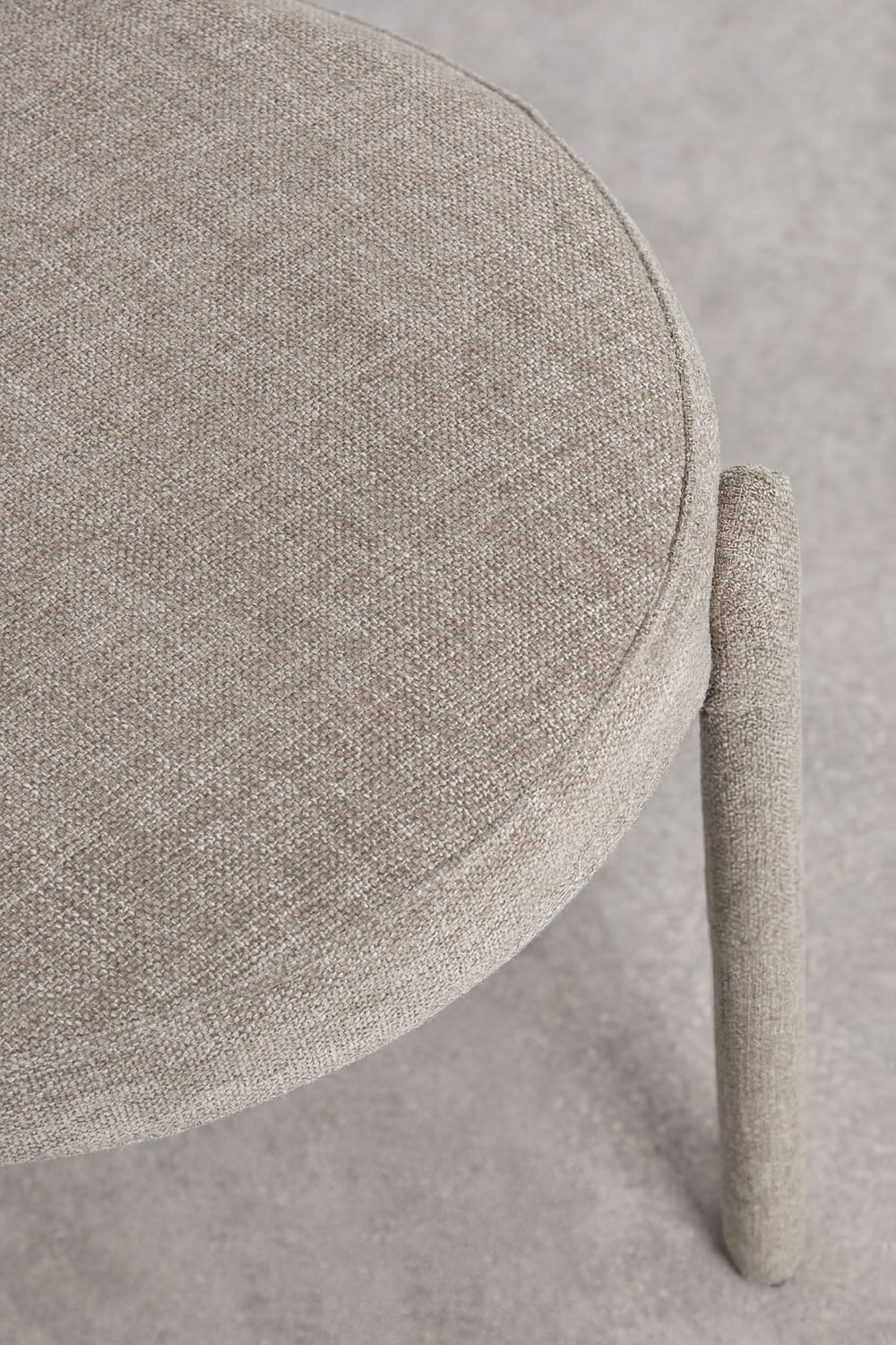 Set van 4 gestoffeerde eetkamerstoelen van ijzer Jolie, galerij beeld 7