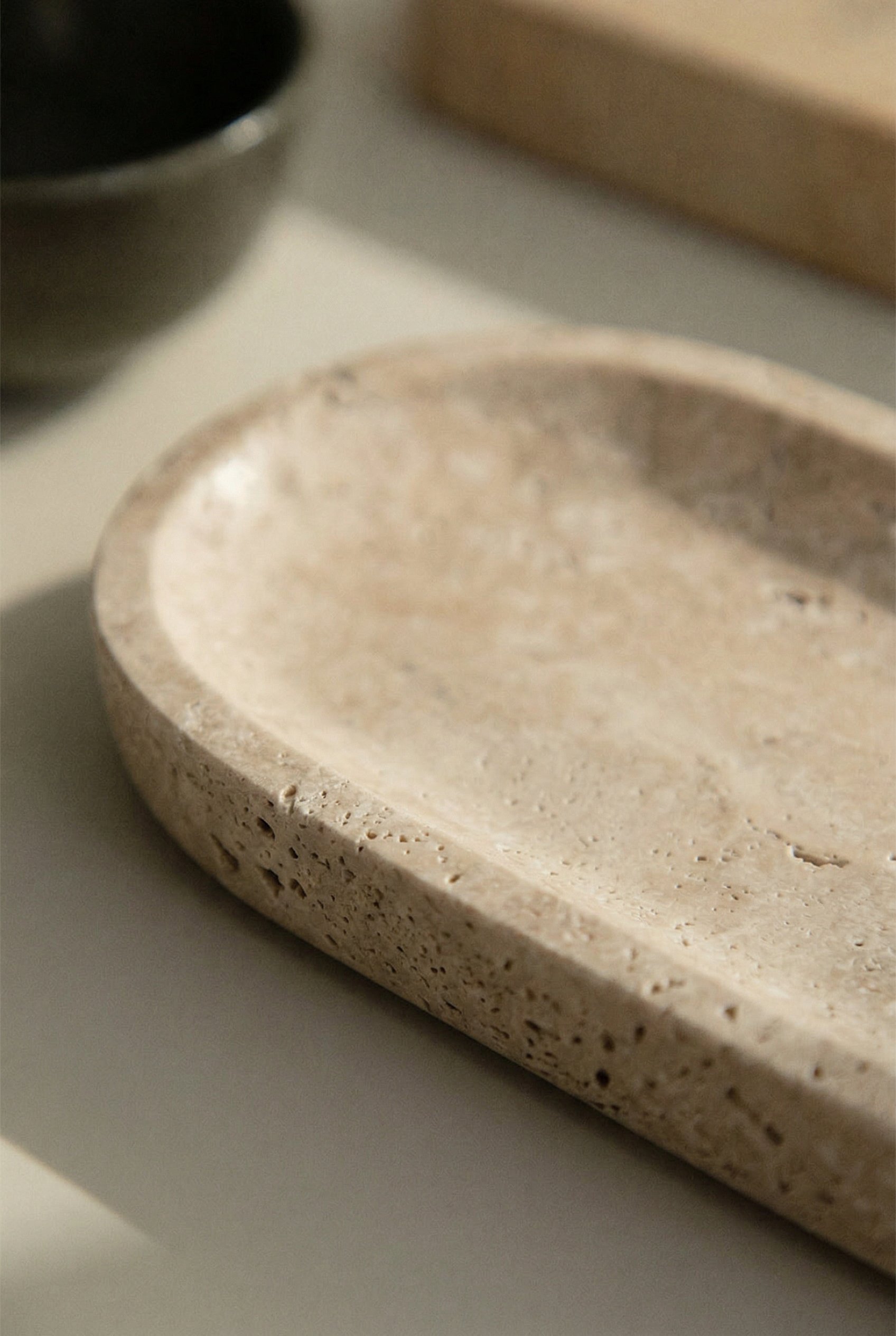 Decoratieve schaal van natuurlijk steen Ceranova, galerij beeld 2